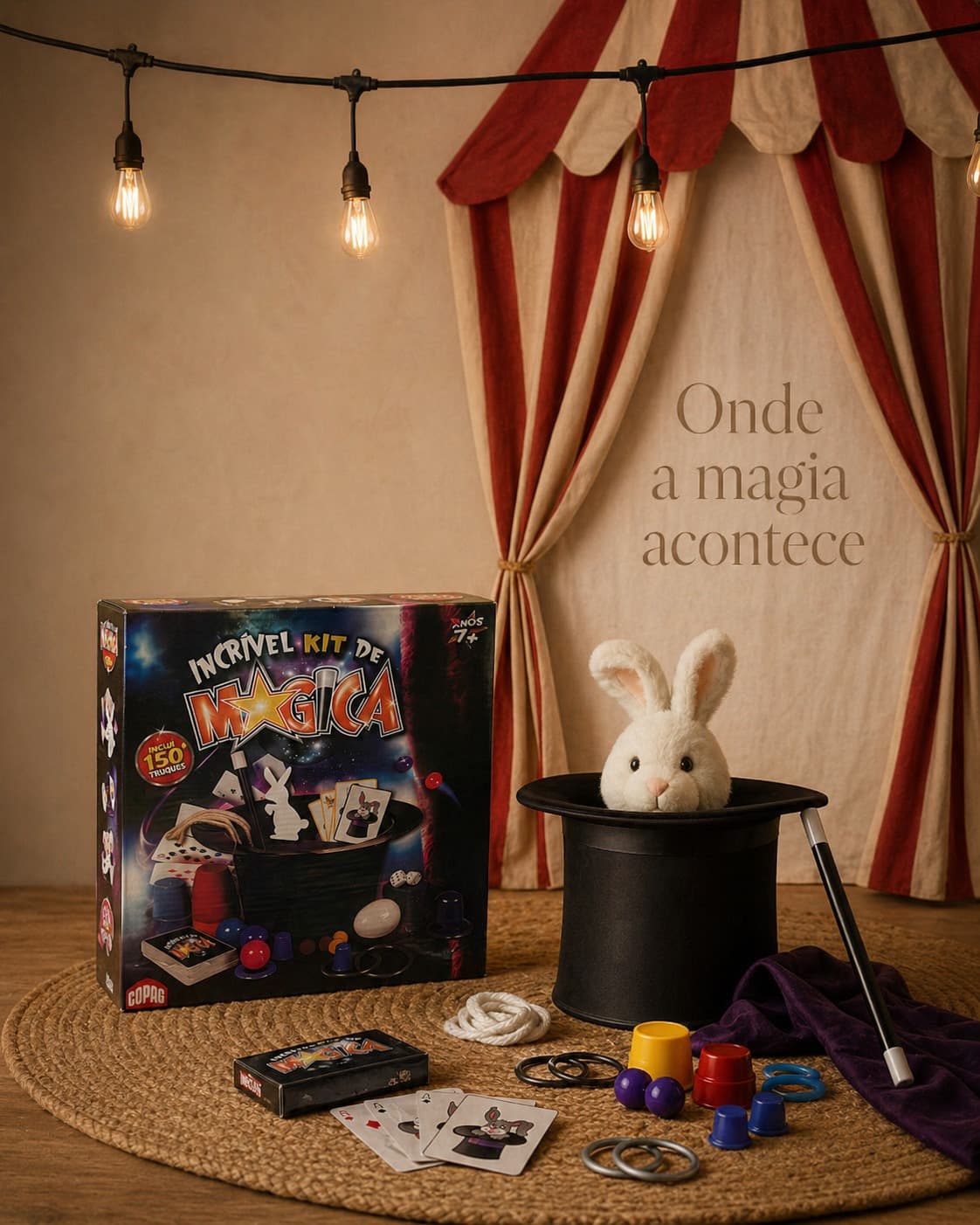 Brinquedo Incrível Kit de Mágica