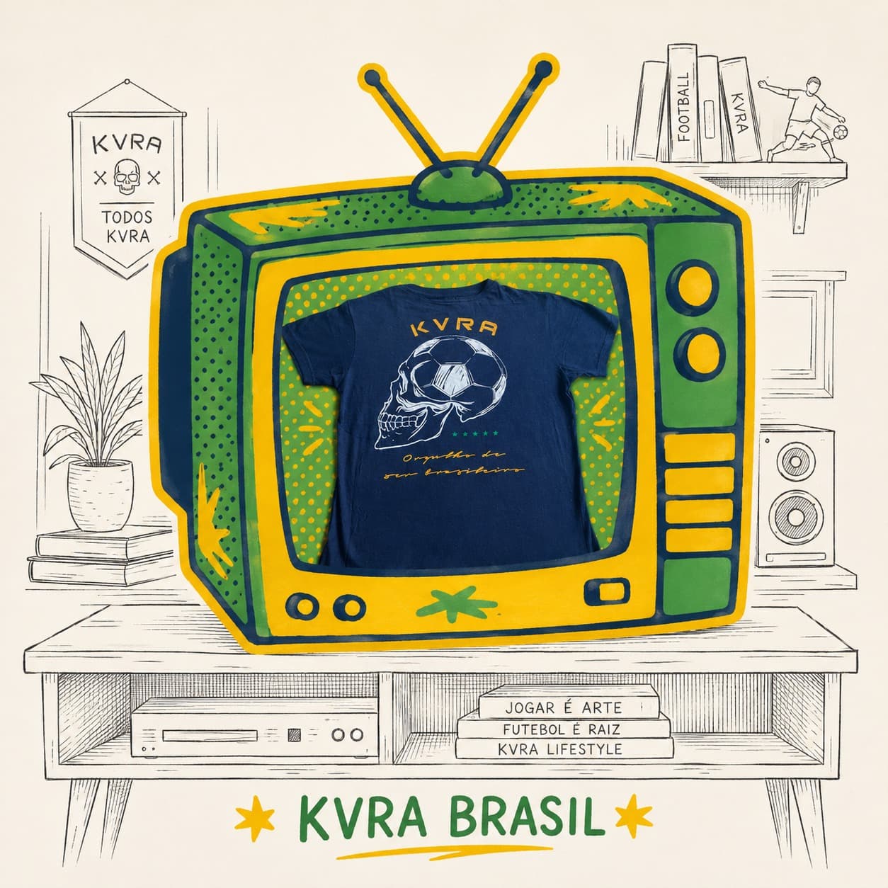 Camiseta KVRA Brasil