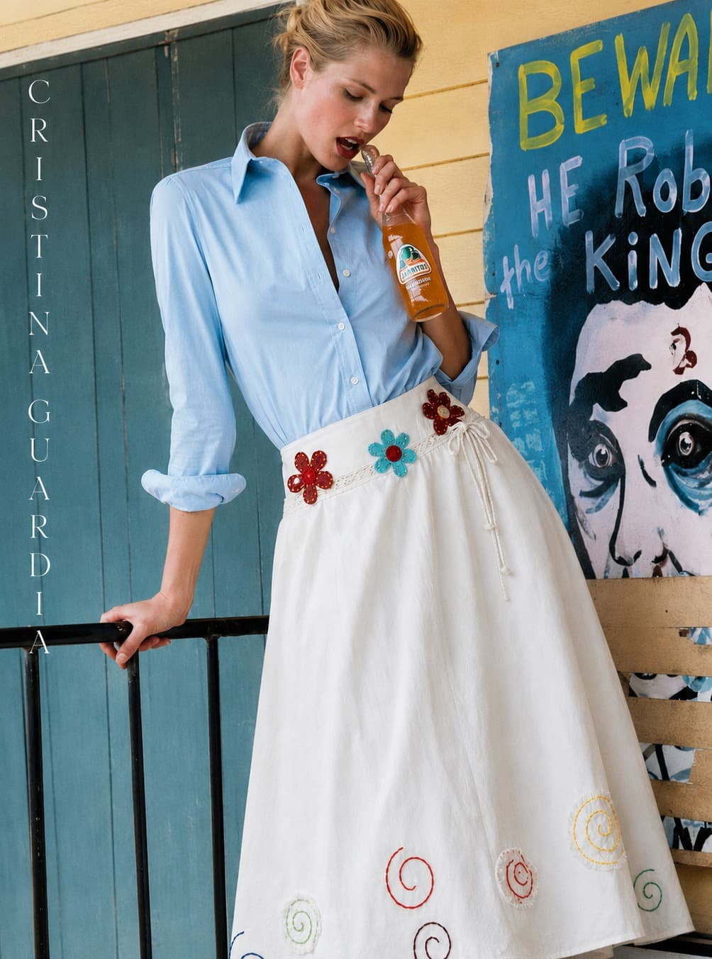 Saia Cristina Guardiã Patchwork